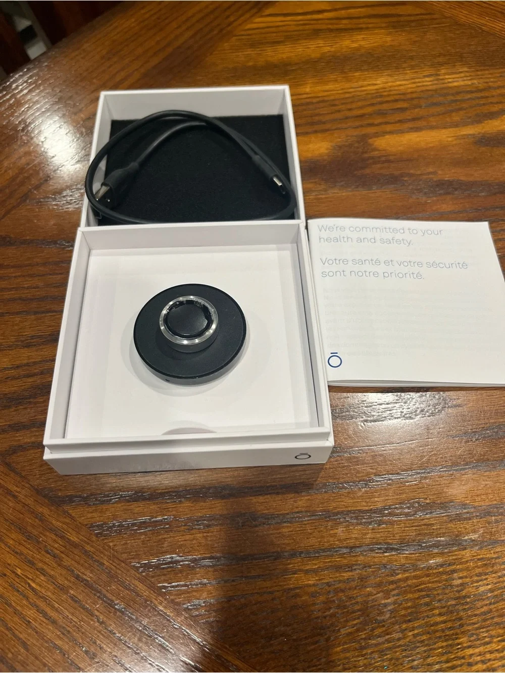 Oura Brushed Titanium Ring Size 8 White Box